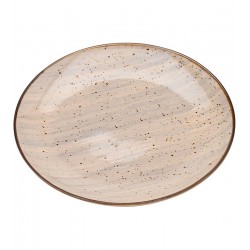 Prato 18,5cm Avulso Sobremesa De Porcelana Watercolor Cinza